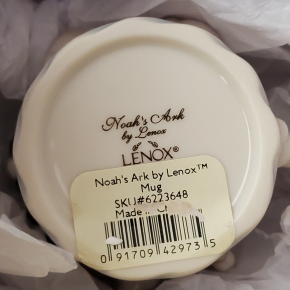 SOLD! NWT LENOX ITEMS Mug & Plate Noah's Ark Baby Gift Decorative China Cup Dish - Picture 5 of 16